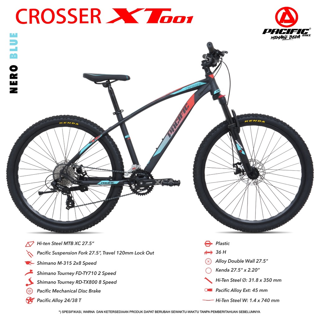 Sepeda Mtb Gunung 27,5 Inch Pacific Crosser XT001