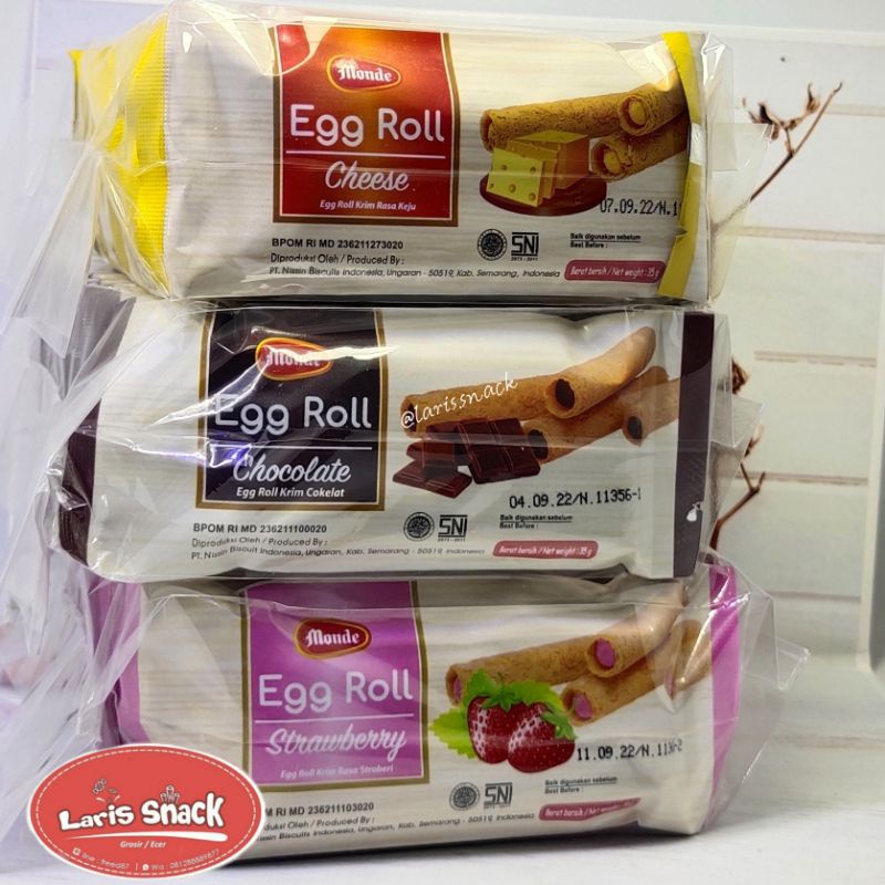 

Monde Egg Roll Stik All Varian 35gr isi 10 pcs