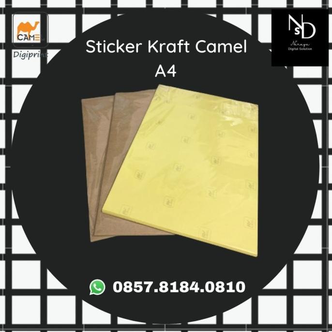 

(BISA COD) Stiker Kraft Camel Sticker Label Samson A4 NEW Kode 244