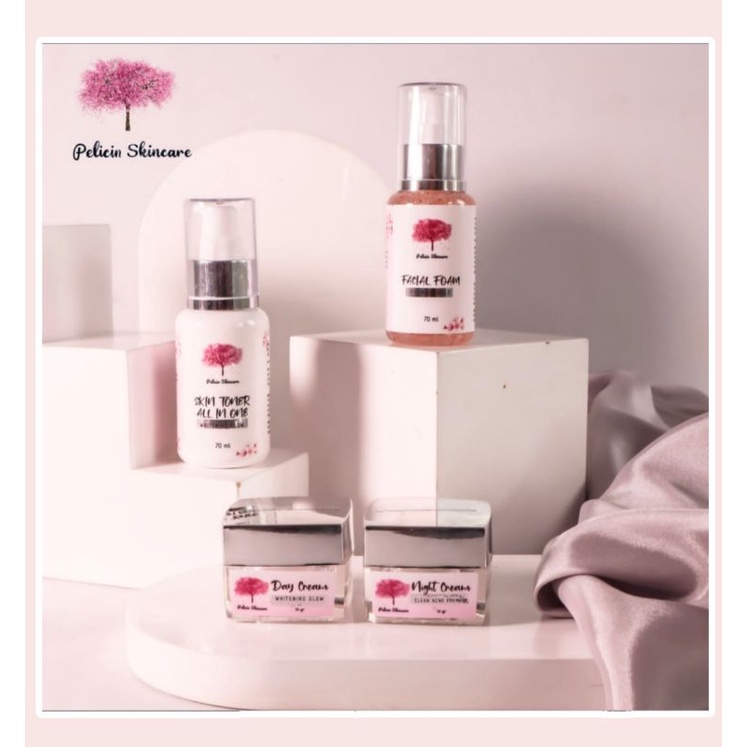 ORI Pelicin skincare Pencerah Wajah, Penghilang Flek dan Jerawat (Aman dan Full BPOM)