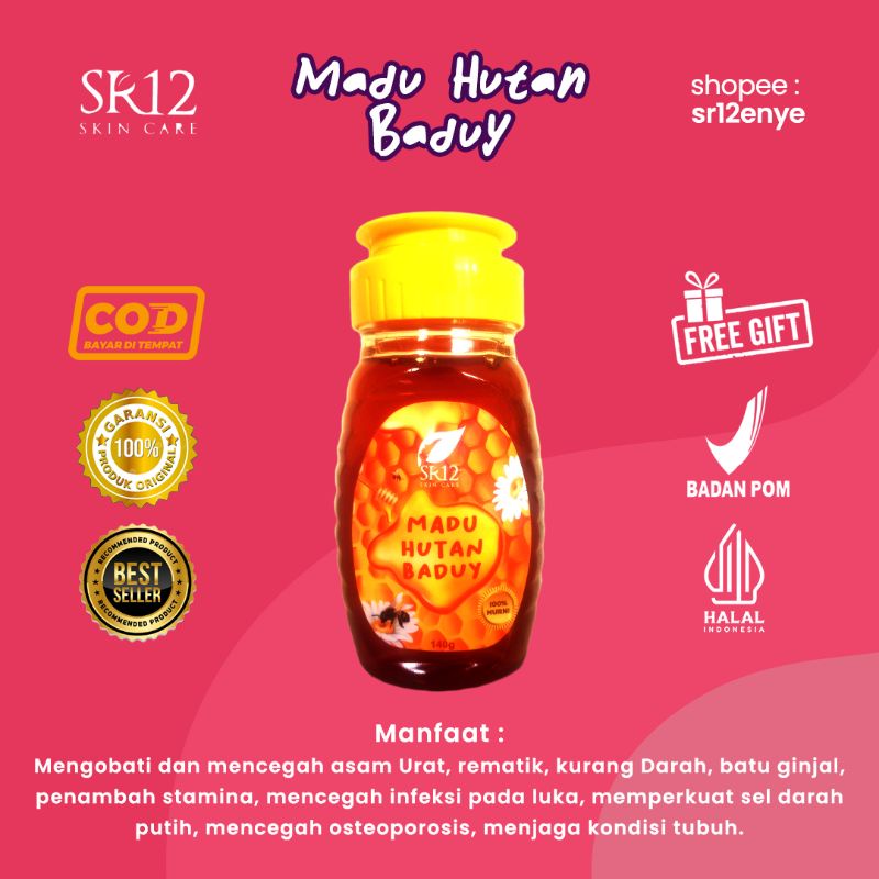 

( GRATIS HADIAH ) MADU 100% MURNI MADU BADUY SR12 Madu Hutan Penambah Nafsu Makan Anak Penambah Stamina