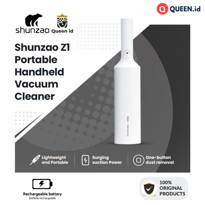 ELEKTRONIK ELEKTRONIK RUMAH TANGGA XIAOMI VACUUM CLEANER WIRELESS PORTABLE - XIAOMI ZHUNZAO VACUM Z1