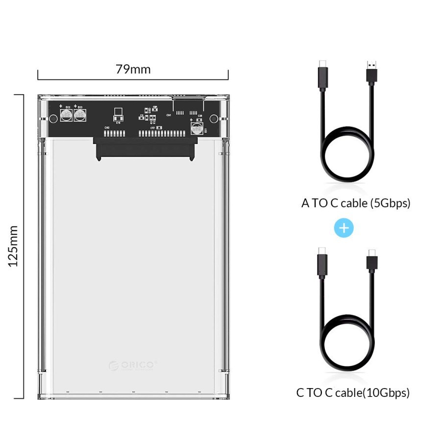 SSD ENCLOSURE TYPE-C USB 3.1 ORICO 2139C3-G2 2.5&quot; PORTABLE HDD Type C | ORICO