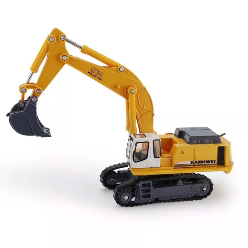 Miniatur Alat Berat KDW Hydraulic Excavator Diecast Kaidiwei Skala 1:87 Die-cast Truk Beko Mobil Mobilan keruk