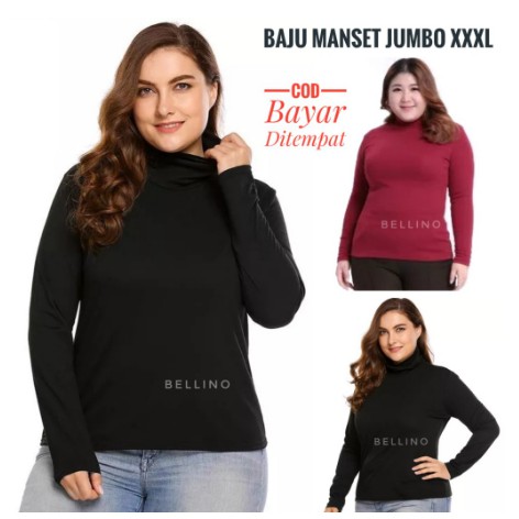 INNER MANSET LENGAN PANJANG / MANSET SPANDEK TANGAN PANJANG'  / BAJU MANSET SPANDEK XL ( BB 45-60 kg) XXL (BB 65-80 kg) ( ANTI GERAH BAHAN SPANDEK / MANSET BAJU SIZE STANDARD DAN JUMBO / BAJU DALAMAN MANSET SPANDEK BISA COD