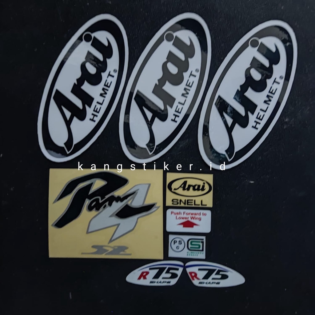 STIKER ARAI SET RAM4 (BISA UNTUK TSR SCOTT COPY)