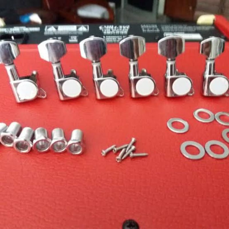 Dryer Puteran Tuning Gitar 6 sejajar