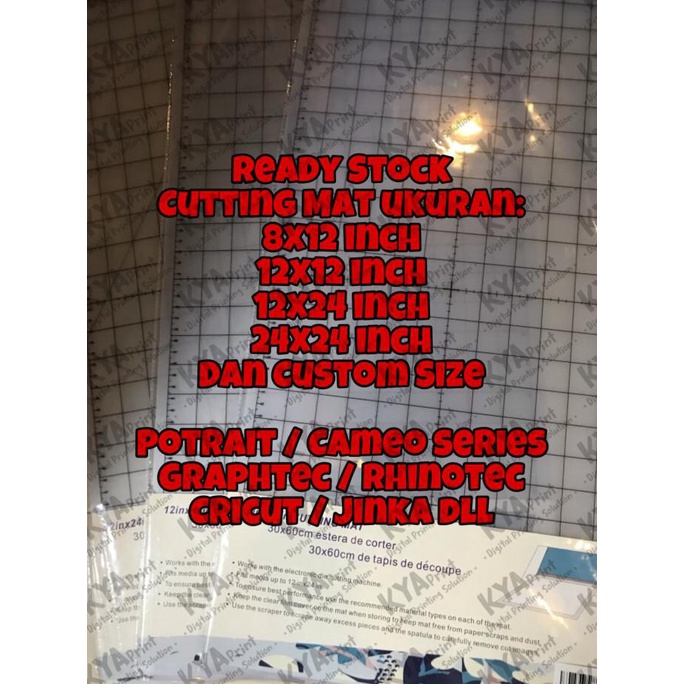 

Big Sale Cutting Mat Silhouette Cameo 12x24 inch A3 + - 8x12 inch, Mat only Big Sale