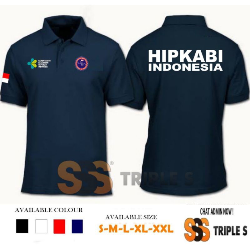 POLO SHIRT HIPKABI INDONESIA KEMENKES LOGO KAOS KERAH PERAWAT KAMAR BEDAH