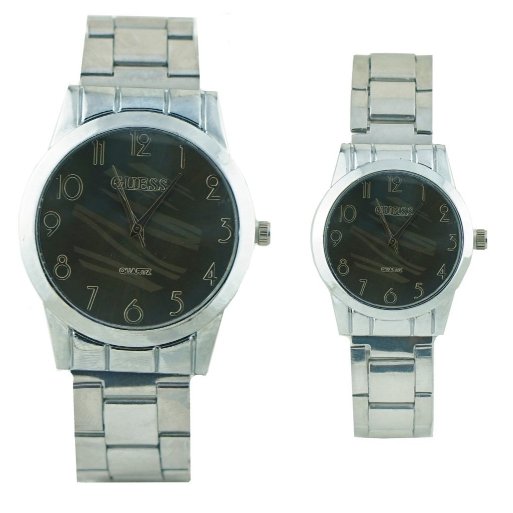 PA GROSIR JAM TANGAN COUPLE GUESS RANTAI VARIASI / LADIES WATCH IMPORT PRIA WANITA / GS045