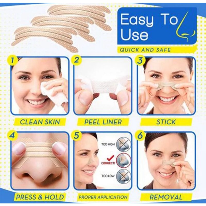 Tempelan Hidung/ strip pelega hidung isi 10 strips