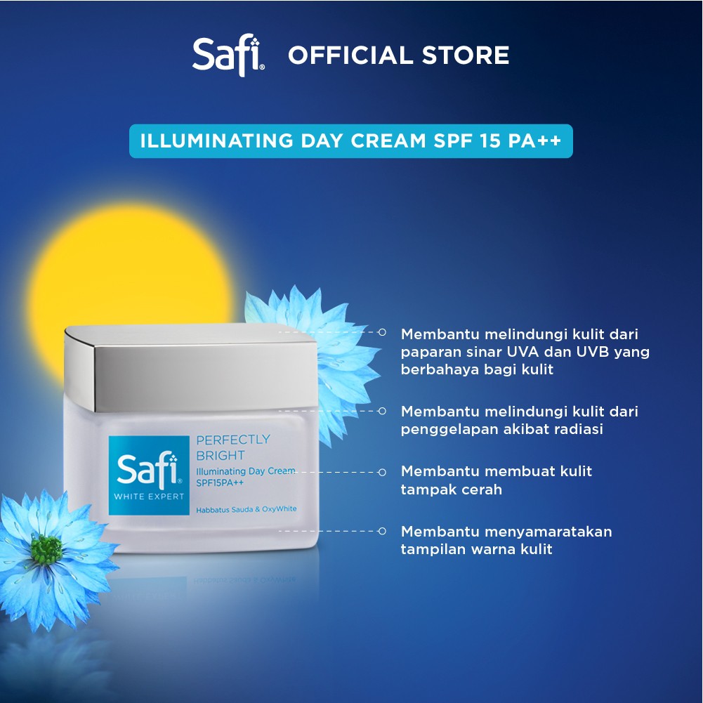 [PAKET GLOWING] SAFI White Expert  [cleanser 50+ Gold Water 30ml +Day Cream 20gr + Night Cream 2r0g]