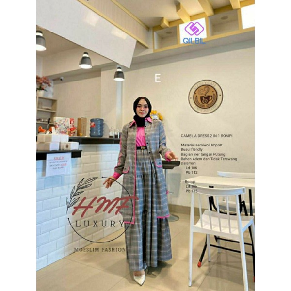 CAMELIA DRESS 2IN1 BY HMF