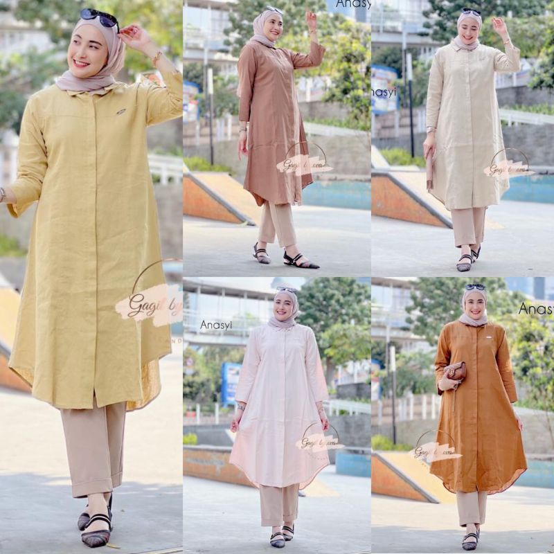 GAGIL ANASYI LONG TUNIK PREMIUM ORI GAGIL BUSUI WUDHU FRIENDLY