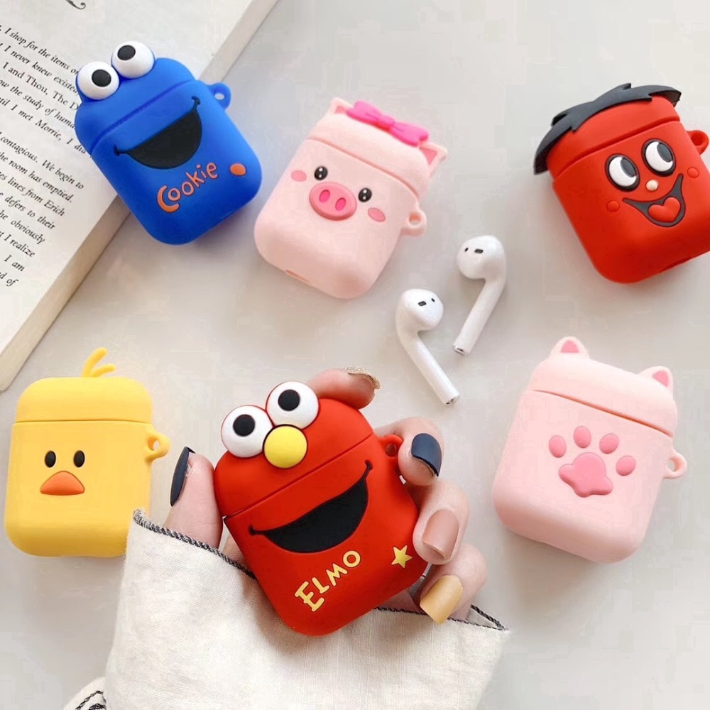 Kartun Kucing Paw Bebek Kuning Silikon Airpods Kasus Kartun Kucing Paw Bebek Kuning Silikon Airpods Kasus