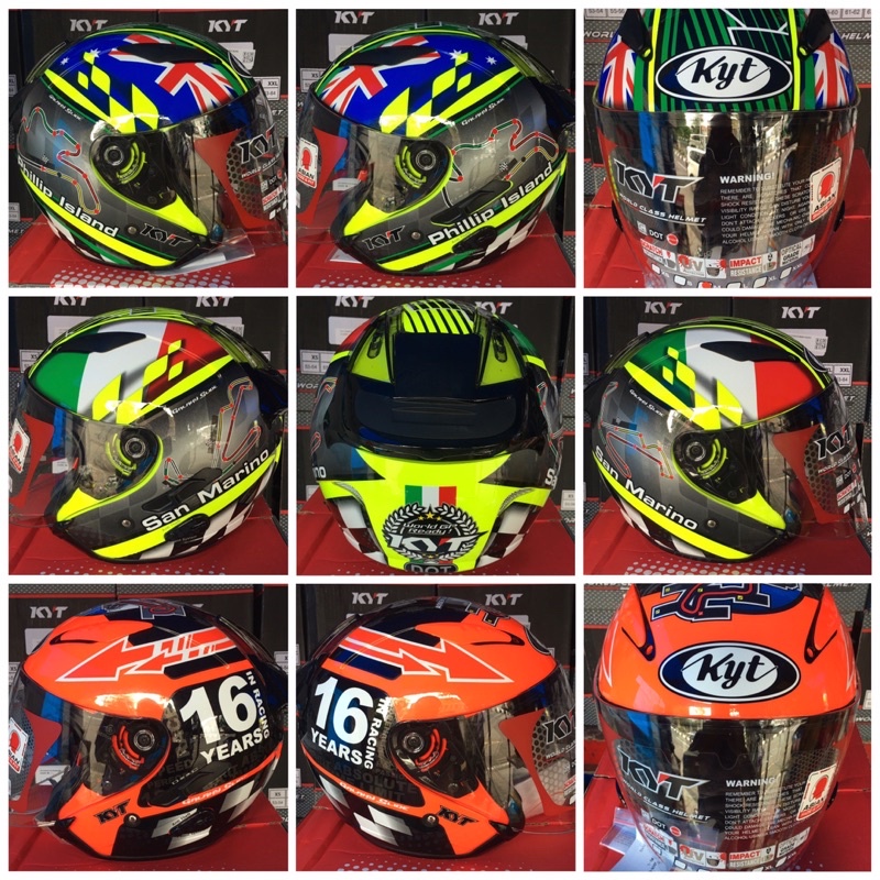 kyt galaxy flat R Assen Sanmarino Philip Island GP race Circuit murah