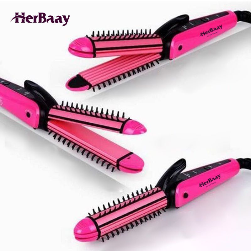 Herbaay Catokan Rambut / Alat Pelurus dan Kriting Rambut 2 in 1