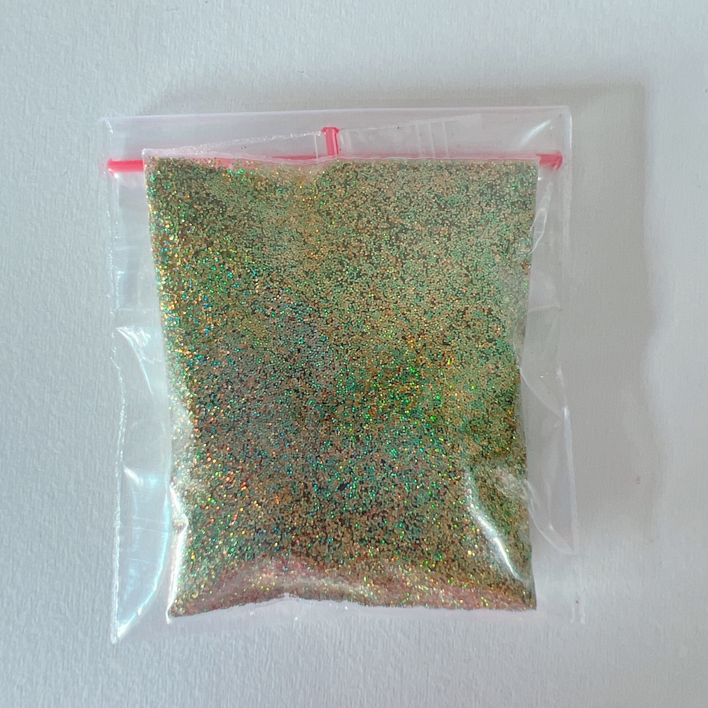 Sparkle Glitter HOLOGRAM LIME 20 gr Stabilo Powder Serbuk Warna Warni Eceran Sablon Resin Pernak Pernik Hiasan Bubuk Padat DIY Kerajinan Kesenian Art Prakarya Seni Perlengkapan Bahan Face Craft Crafting Paint Painting Color Grosir Prakarya Malang