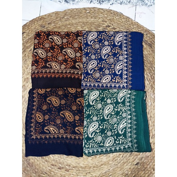 SORBAN BATIK KASHMIRI SORBAN TEROMPAH YAMAN SORBAN BATIK HARISA BAHAN RAYON HALUS REAL PICT