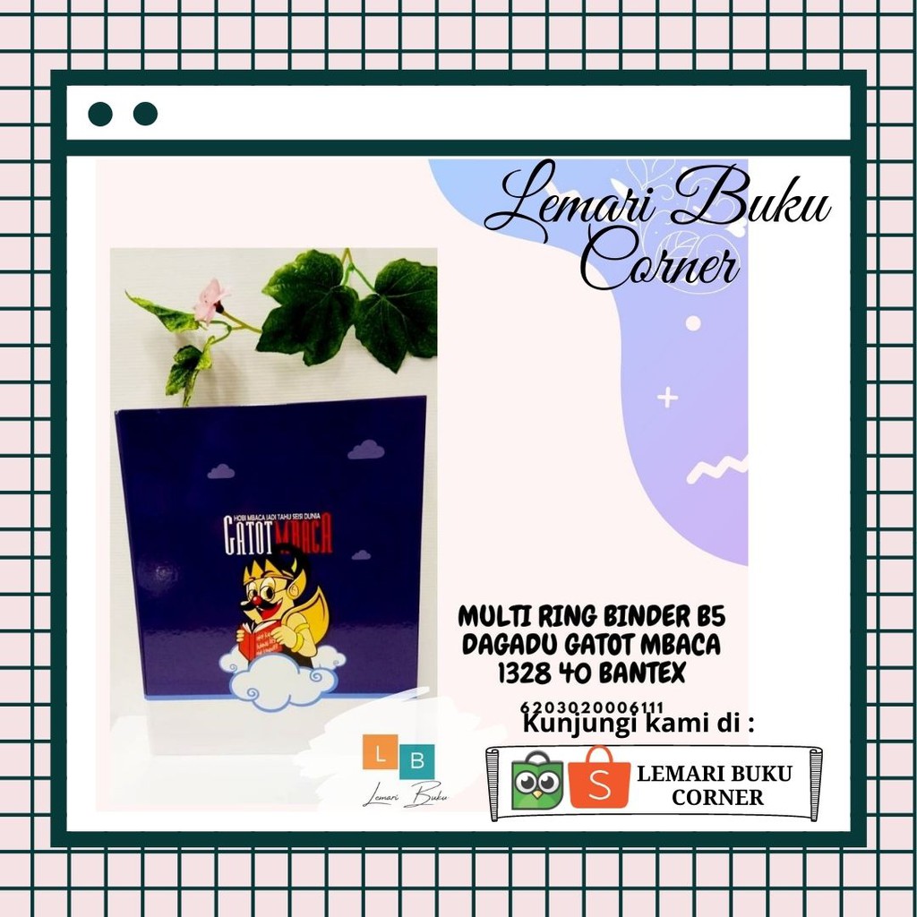 

MULTI RING BINDER B5 DAGADU GATOT MBACA 1328 40 BANTEX