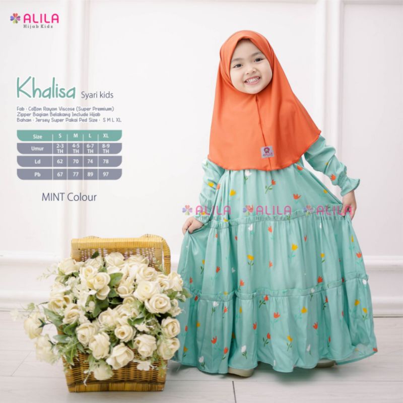 khalisa dress kid by alila dress anak rayon vicose