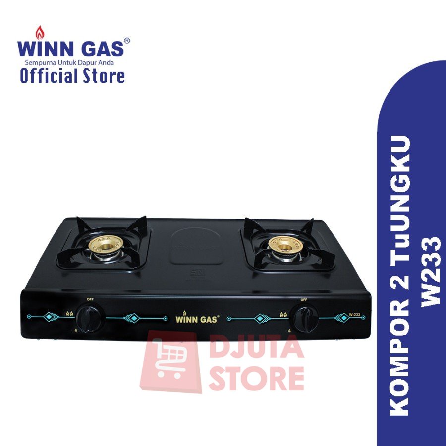 Kompor dua tungku Win Gas W-233  Kompor winn gas 2 tungku
