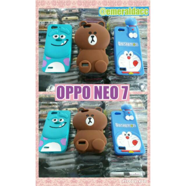 Silikon rubber case 3d oppo neo 7