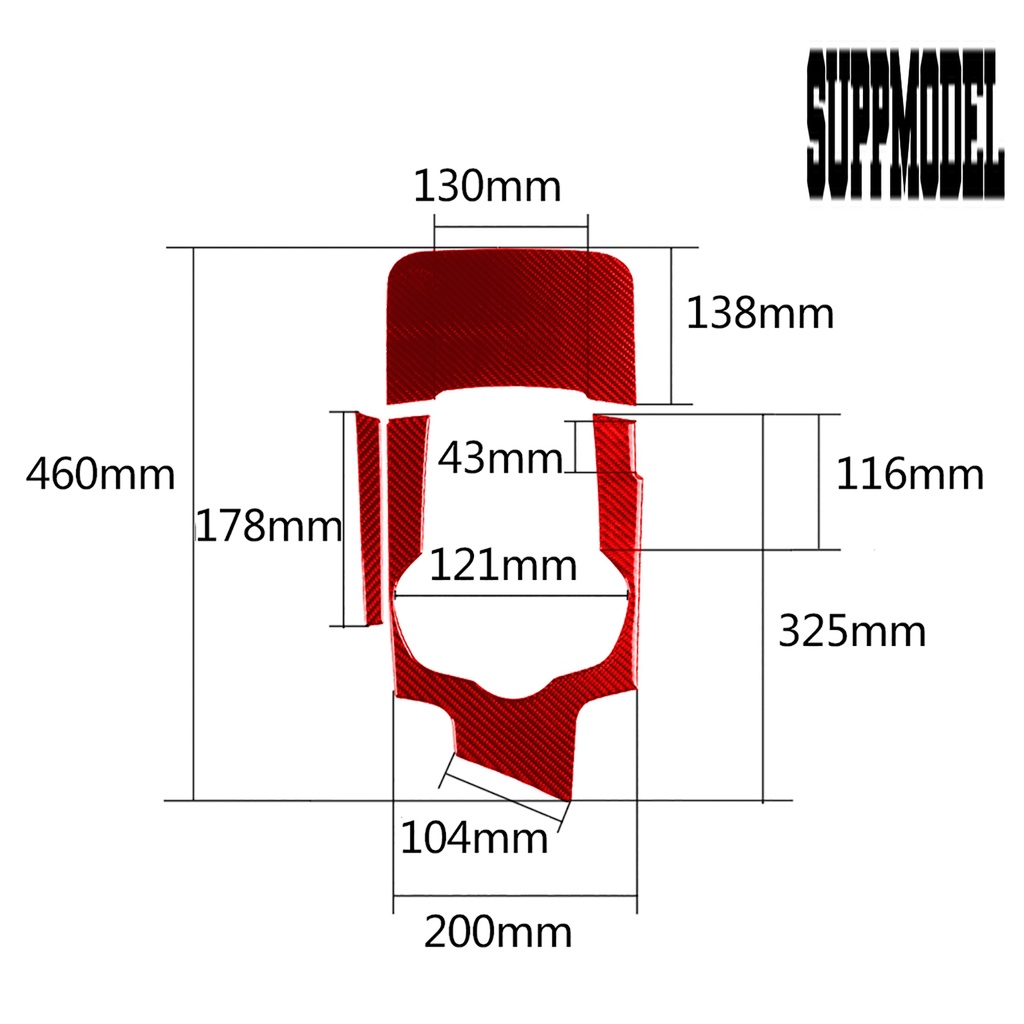 Suppmodelx &lt; 3Pcs / Set Sticker Dekorasi Panel Shifter Gigi Mobil Alfa Romeo Giulia 17-19 Kanan Bahan Serat Karbon