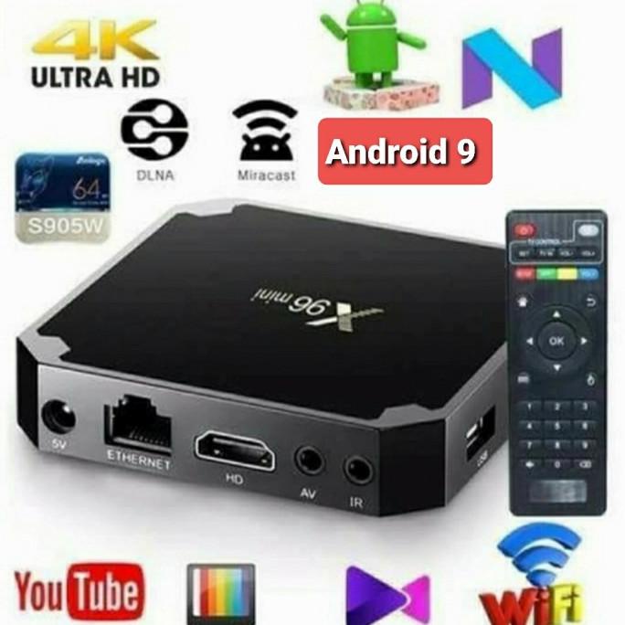 X96 Mini Smart Tv Box Quad Core Android versi 9 TV BOX Terbaru