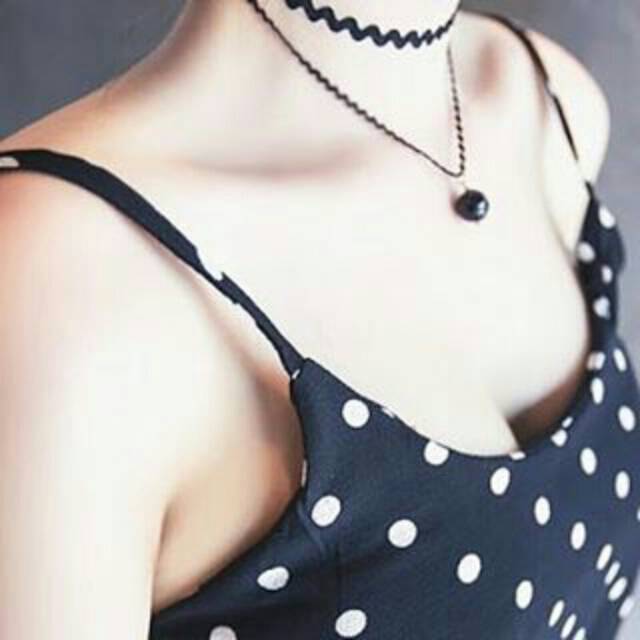 Black Double Black Pearl Zigzag Choker Necklace | Kalung Handmade Premium Collection