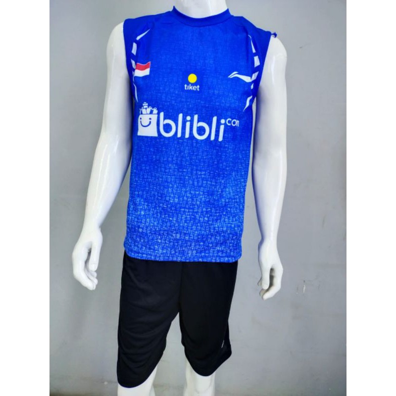 BAJU SINGLET BADMINTIN/ SETELAN SINGLET LINING