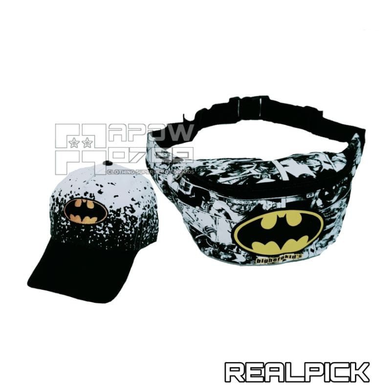 KSO_BAG - Tas Selempang WaistBag Anak Laki-Laki 2In1 Terbaru 2021 Motif Carakter BATMAN Termurah