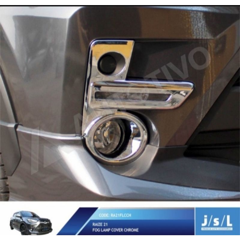Cover Foglamp Toyota Raize 2021 Ring Foglamp Chrome