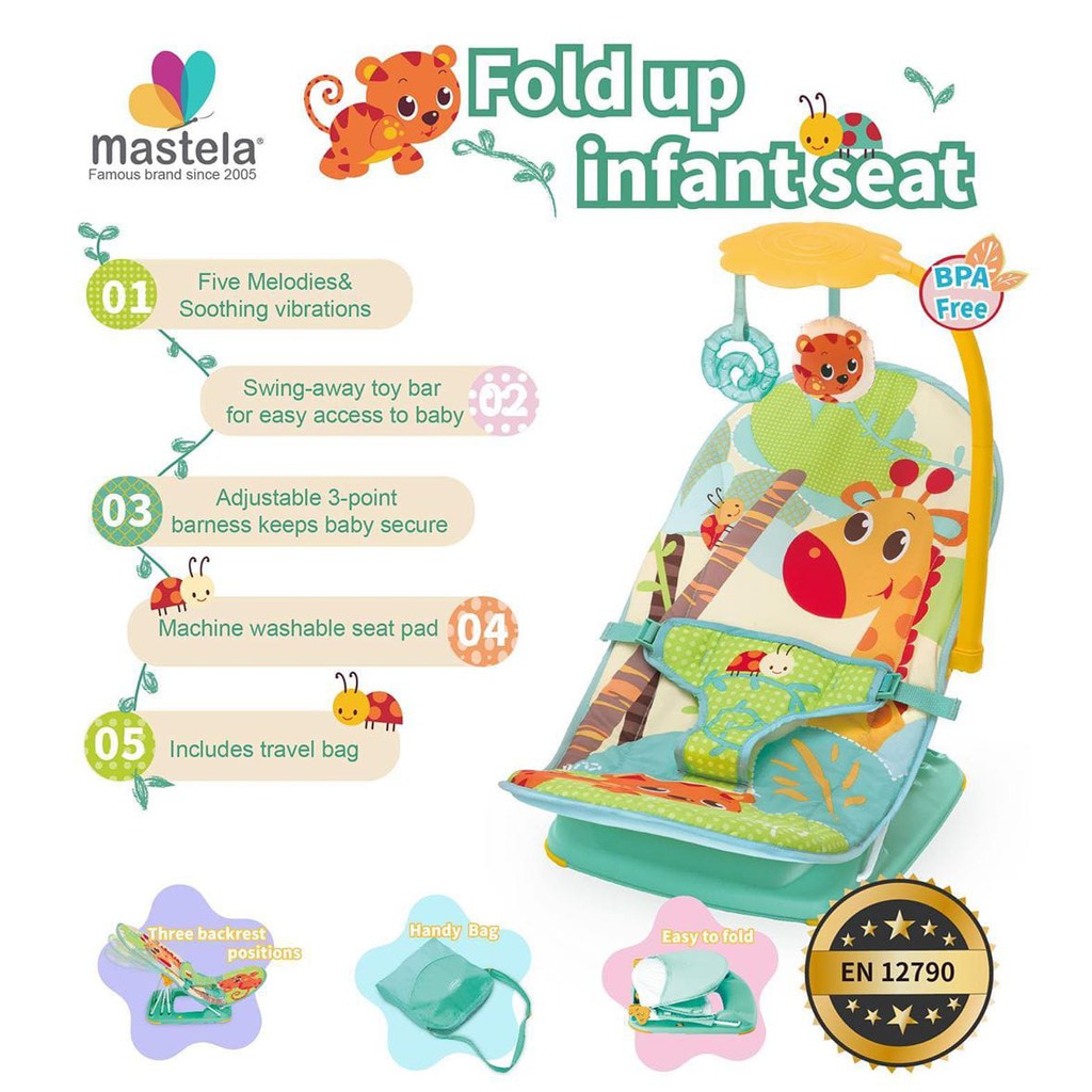 Bouncer mastela Fold Up Infant Seat