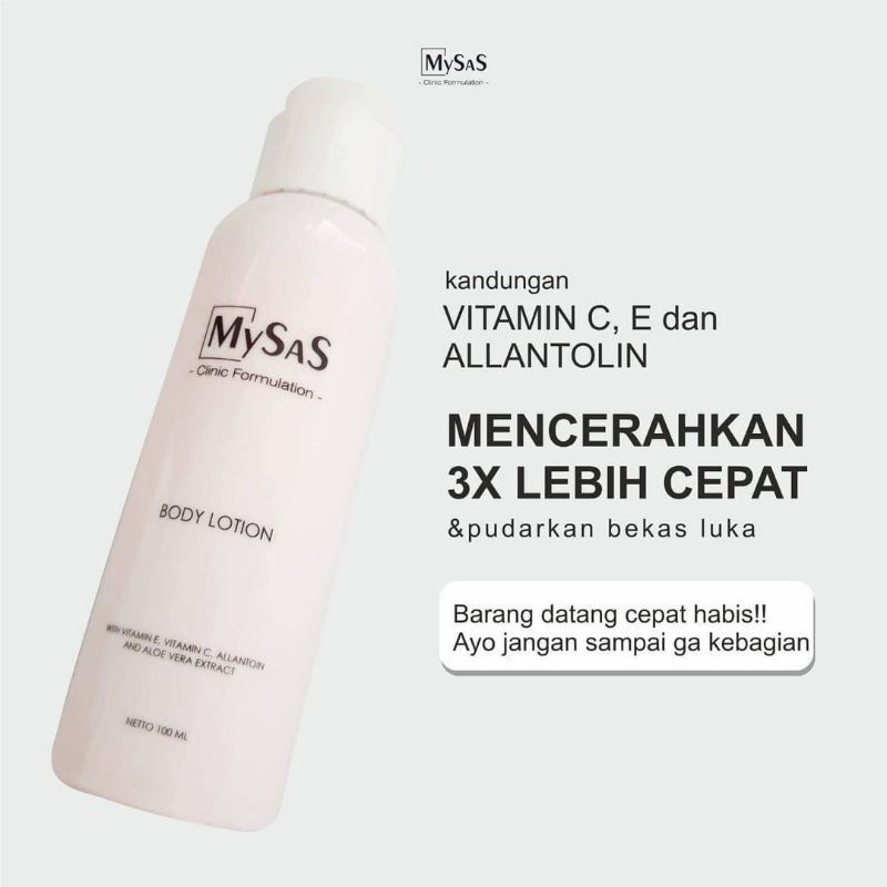 BODY LOTION MYSAS//DAPAT MELEMBABKAN KULIT//MYSAS ORIGINAL