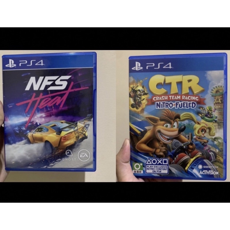CTR dan NFS Heat PS4 game kaset Crash Team Racing playstation ps 4 bd Need for Speed heart Head game