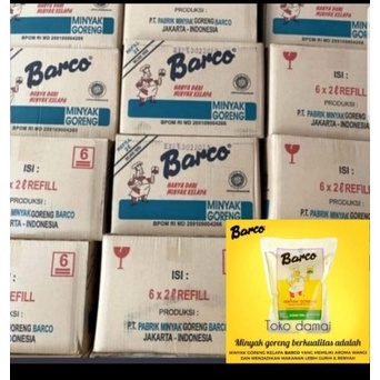 

minyak goreng barco refill 2 liter dus