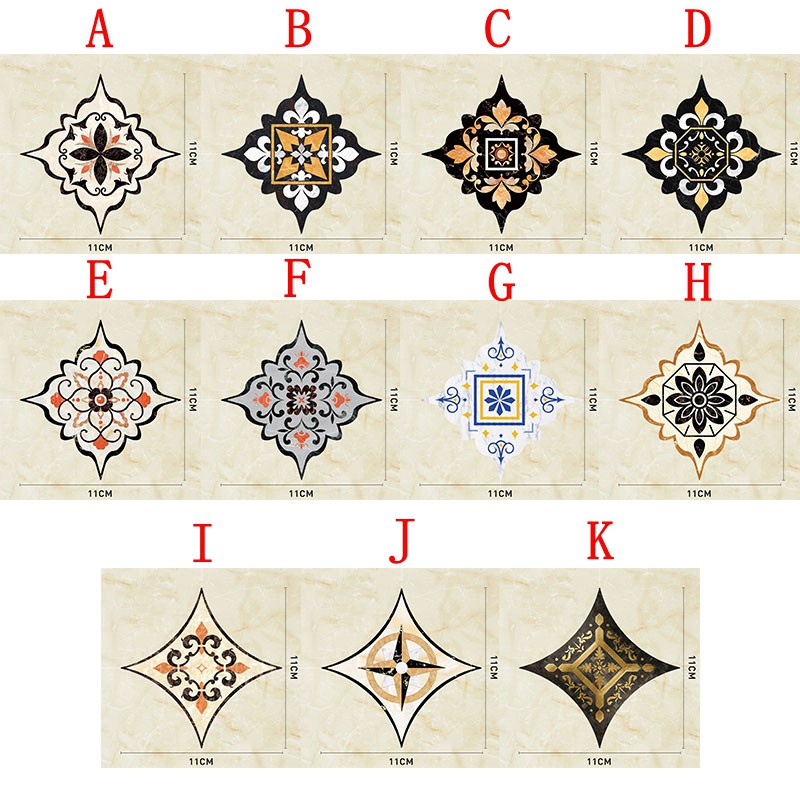 Hot Sale/18Pcs Stiker Ubin Keramik PVC Tahan Aus Tahan Air/Self Adhesive Removable Art Wall Sticker/Stiker Lantai Diagonal Dekorasi Rumah