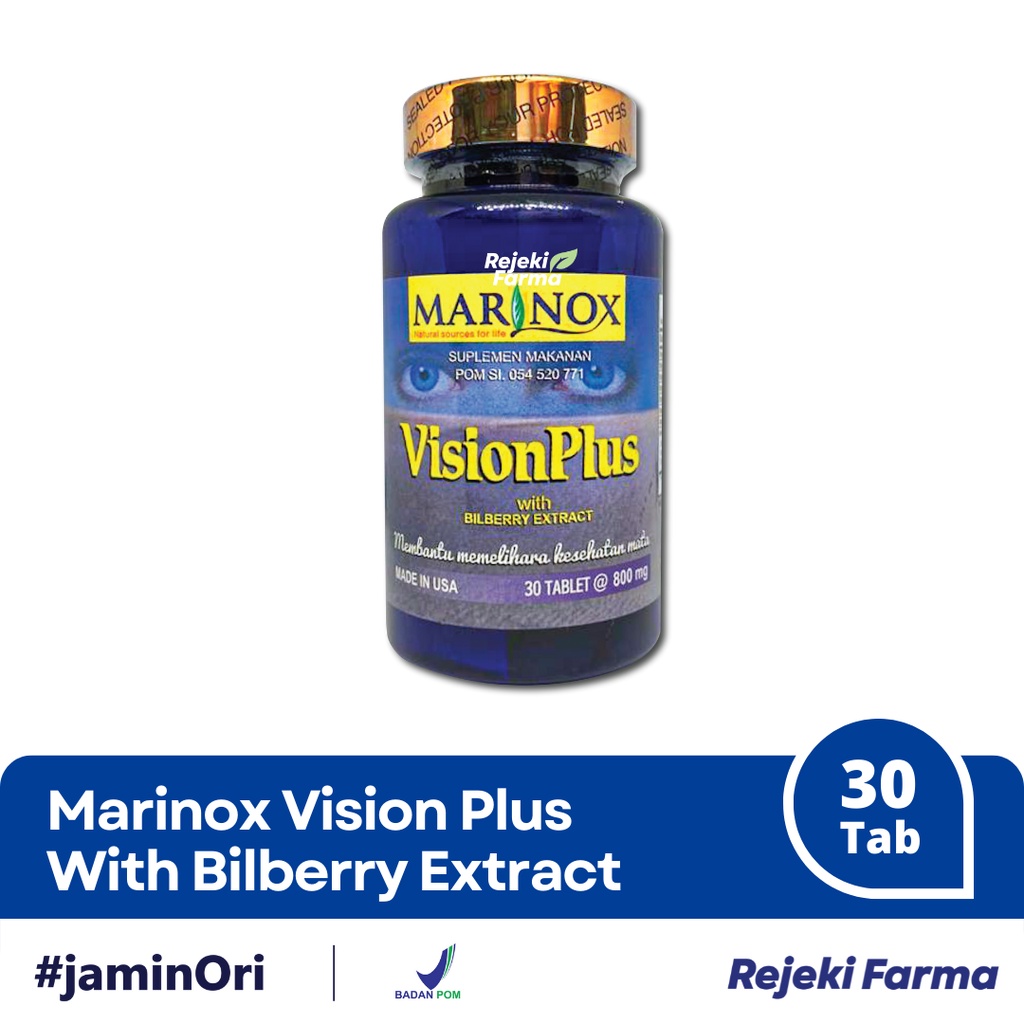 [ BPOM ] Marinox Vision Plus isi 30 Tablet @ 800 mg - Vision +