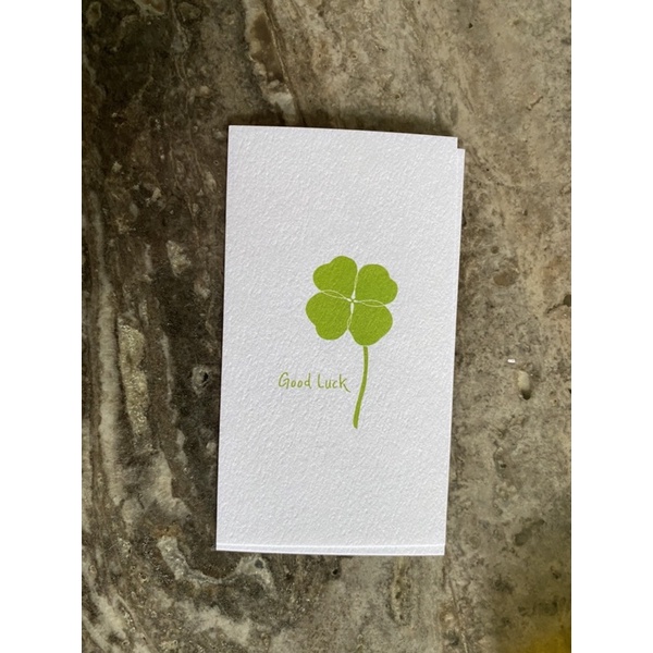

good luck card
