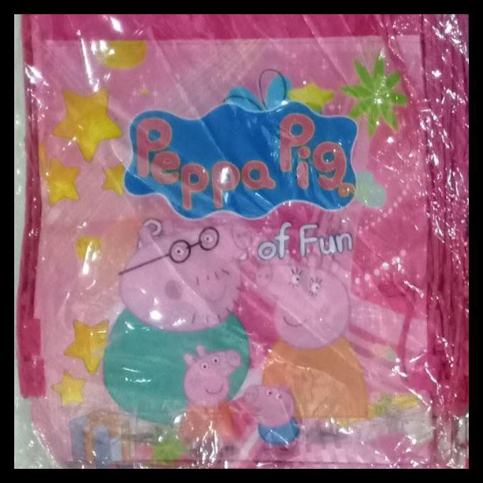 

Tas Ransel Peppa Pig Anak Import Ulang Tahun Goodie Bag Party Sponbond - 1