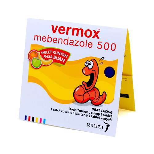 Vermox 500 strip 1 tablet
