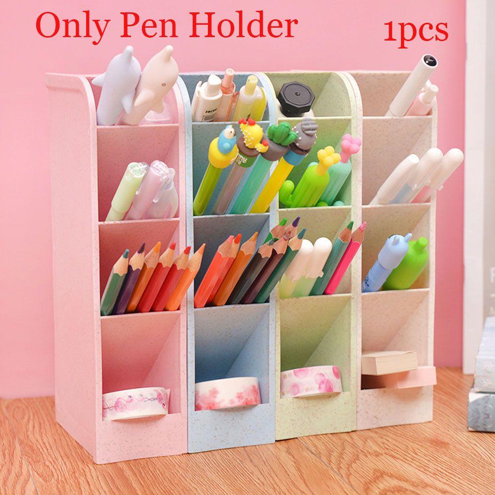 REBUY Rebuy Pen Holder Kapasitas Besar High Quality Aksesoris Meja Organizer Kotak Penyimpanan Makeup Alat Tulis Kantor Sekolah