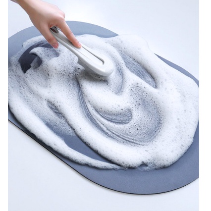 Keset Diatomite Bundar / Keset Kaki Anti Bau Nyerap Air Anti Bakteri / Keset Batu Kamar Mandi Keset Diatomite Keset Kaki Serap Air Anti Slip