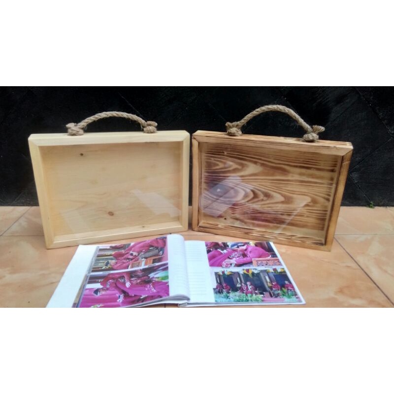 box album foto kayu Box photobook