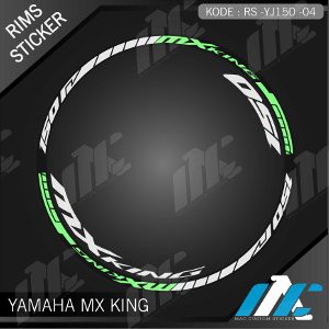 YJ150 04 - LIST VELG MX KING - STIKER VELG - STICKER VELG MX KING 150