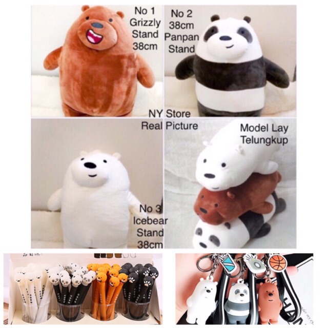  Boneka  Payung Bare  Bear  Stack Doll Panda  WBB Webarebears 