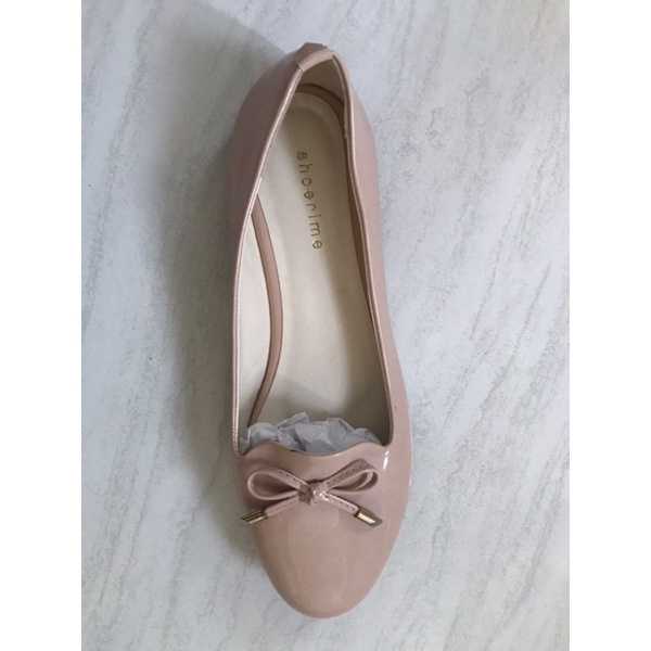 SHOERIME FLAT SHOES PEACH SIZE 40 flatshoes branded sepatu teplek warna peach