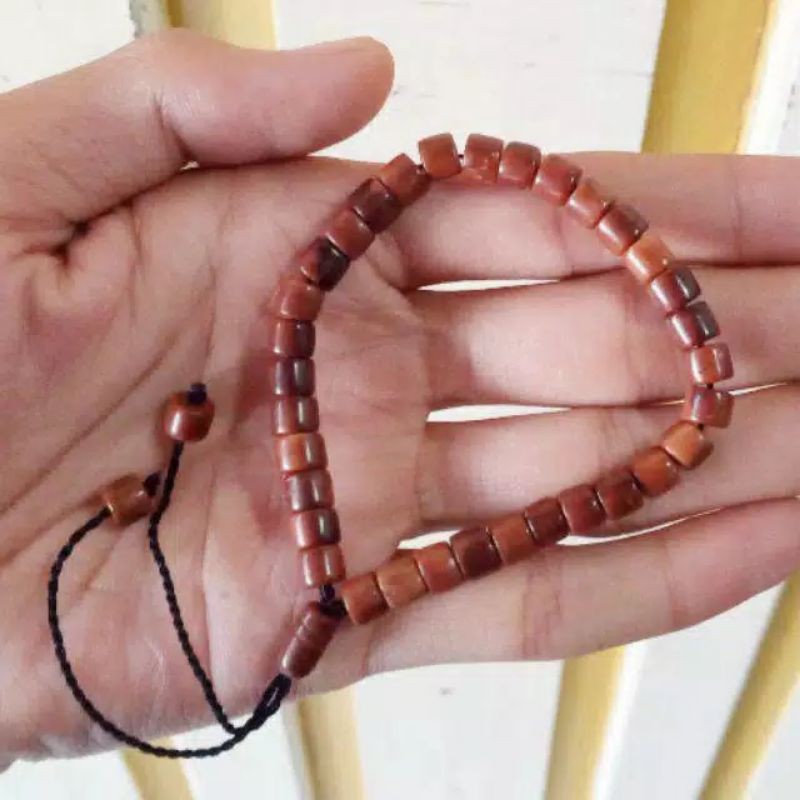 Gelang kayu kokah turki 33 butir