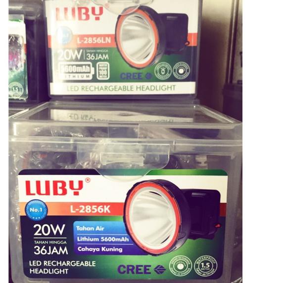 Terbagus.. SENTER KEPALA LUBY 20W L2856LN TAHAN HINGGA 36 JAM